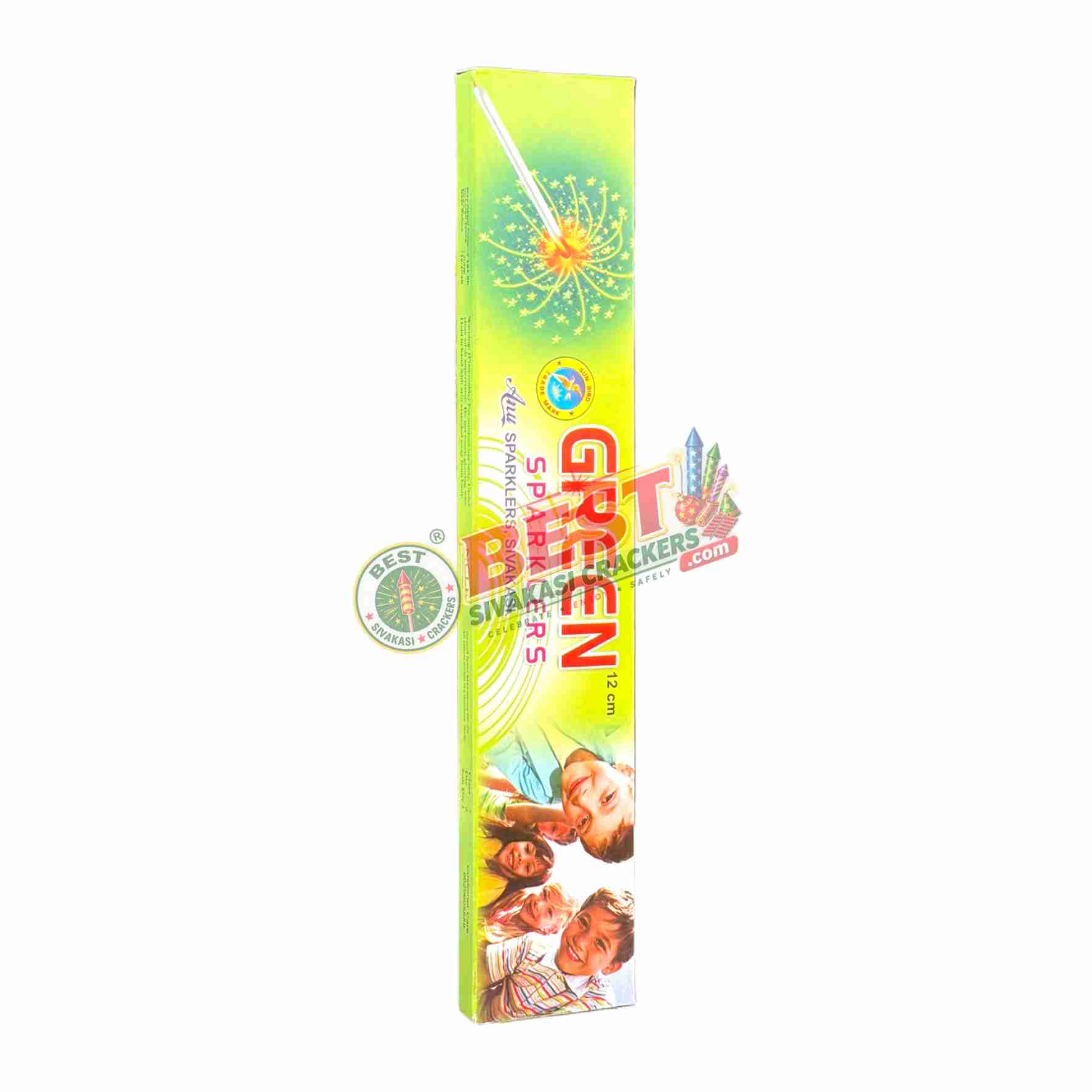 12 Cm Green Sparklers 