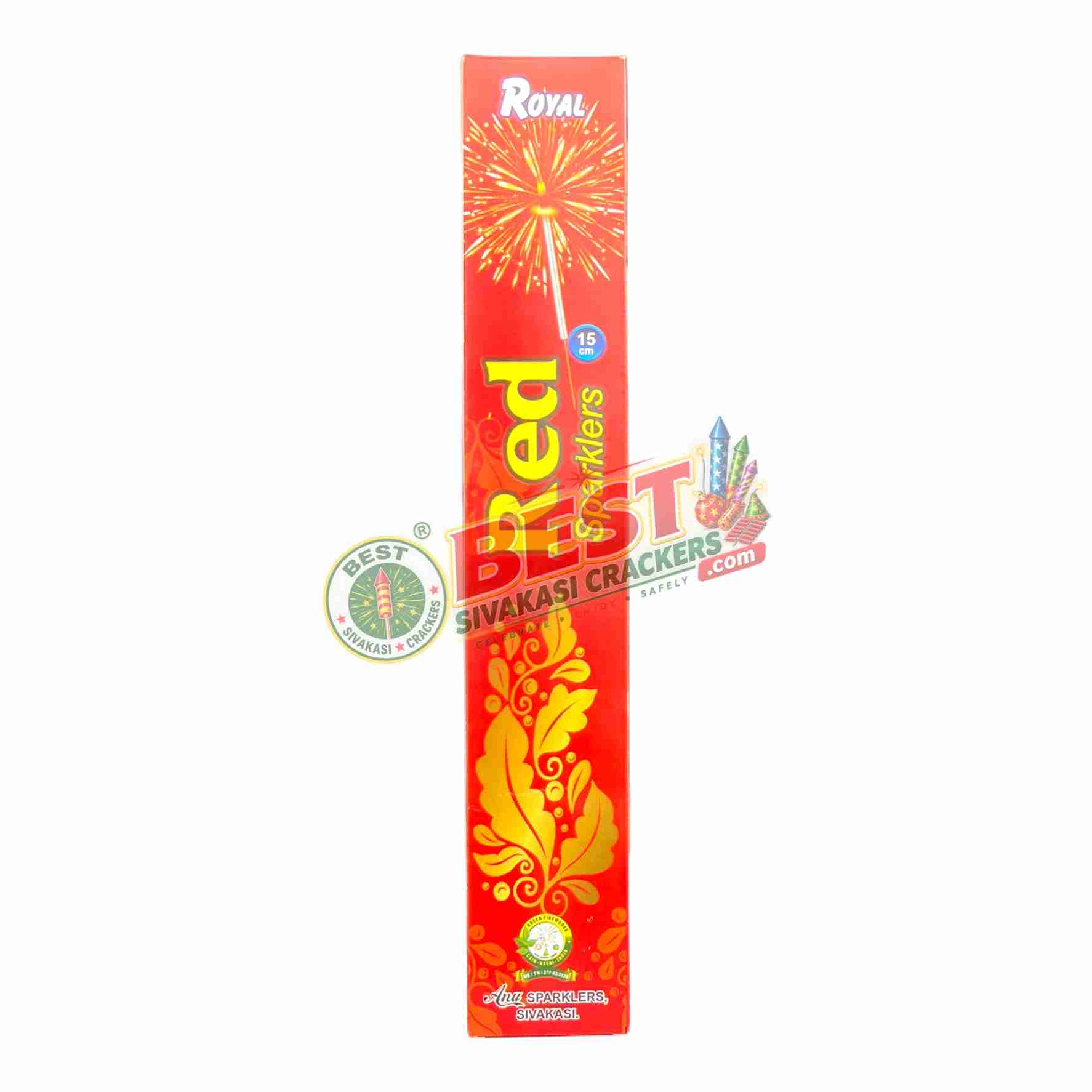 15 Cm Red Sparklers 